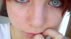 Woman close-up eyes redheads