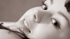 Woman close-up faces