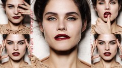 Woman close-up faces