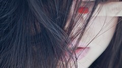 Woman close-up faces