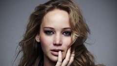 Woman close-up faces Actress jennifer lawrence