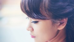 Woman close-up faces asians brunettes