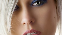 Woman close-up faces blondes