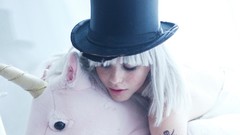 Woman close-up faces blondes