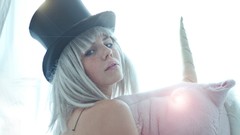 Woman close-up faces blondes