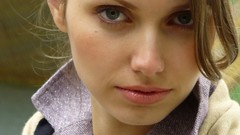 Woman close-up faces blondes