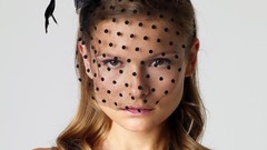 Woman close-up faces blondes lingerie Luba Shumeyko