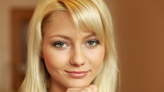 Woman close-up faces blondes models pornstars Annely Gerritsen