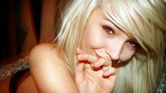 Woman close-up faces blondes smiling Abigail Halliday