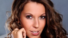 Woman close-up faces brown eyes brunettes Lizzie Ryan