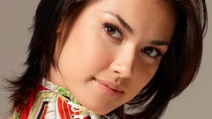 Woman close-up faces brown eyes brunettes Maria Ozawa