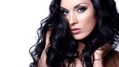 Woman close-up faces brunettes