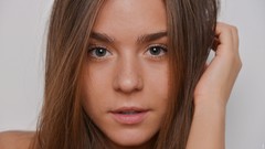 Woman close-up faces brunettes Lily C