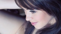 Woman close-up faces brunettes models