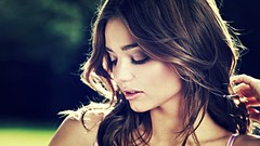 Woman close-up faces brunettes models miranda kerr