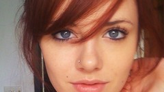 Woman close-up faces models redheads