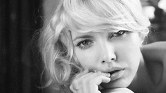 Woman close-up faces monochrome blondes Katherine Heigl