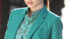 Woman close-up fashion stills brunettes models miranda kerr 