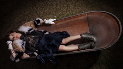 Woman close-up Hollywood Actress brunettes models photo shoot 