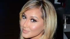 Woman close-up juice blondes smiling