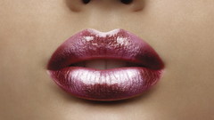 Woman close-up lips