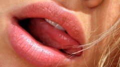 Woman close-up lips Digital