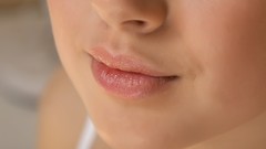 Woman close-up lips faces