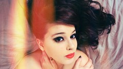 Woman close-up models