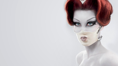 Woman close-up Movies blood