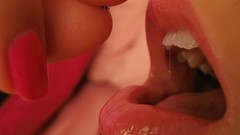 Woman close-up open mouth giant woman vore