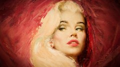 Woman close-up paintings faces artwork