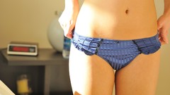 Woman close-up panties