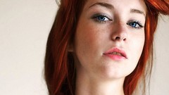 Woman close-up redheads