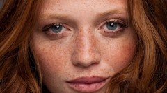 Woman close-up redheads Cintia Dicker