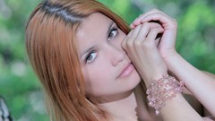 Woman close-up redheads pornstars Met-Art magazine Violla A