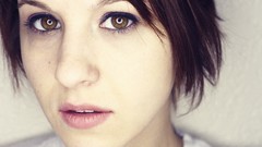 Woman close-up rings brunettes short hair garrett meyers