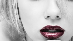 Woman close-up Scarlett Johansson