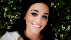 Woman close-up smiling brunettes piercings Taylor McCutchan