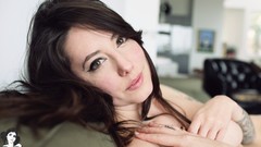 Woman close-up tattoos nude