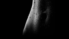 Woman close-up wet bikini