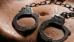 Woman close-up wet stomach