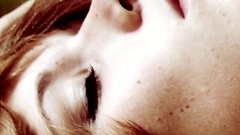 Woman closed eyes