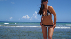 Woman clouds bikini olivia