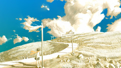 Woman clouds Landscapes digital