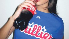 Woman coca-cola freckles