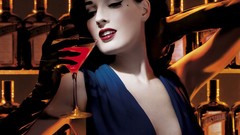 Woman cocktail classy drinks brunettes Dita Von Teese