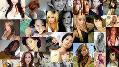 Woman collage self shot