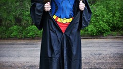 Woman College brunettes supergirl graduation