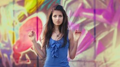 Woman colors redheads