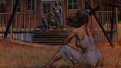 Woman comics artwork comics girls Vertigo Comics preacher